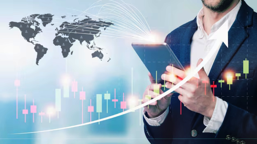 Using moving averages for entrance and exit points in trading